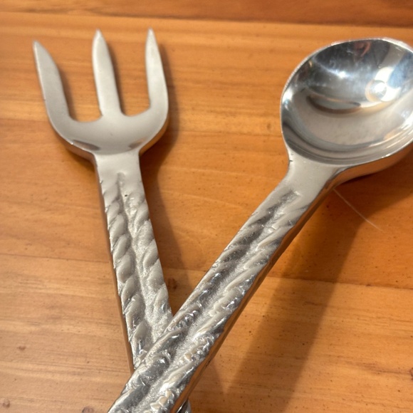 Lovely Rope and Tassel Design Salad Serve Ware 2 piece - Picture 6 of 8